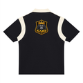 Unisex Color Block Quarter Zip Polo Shirt