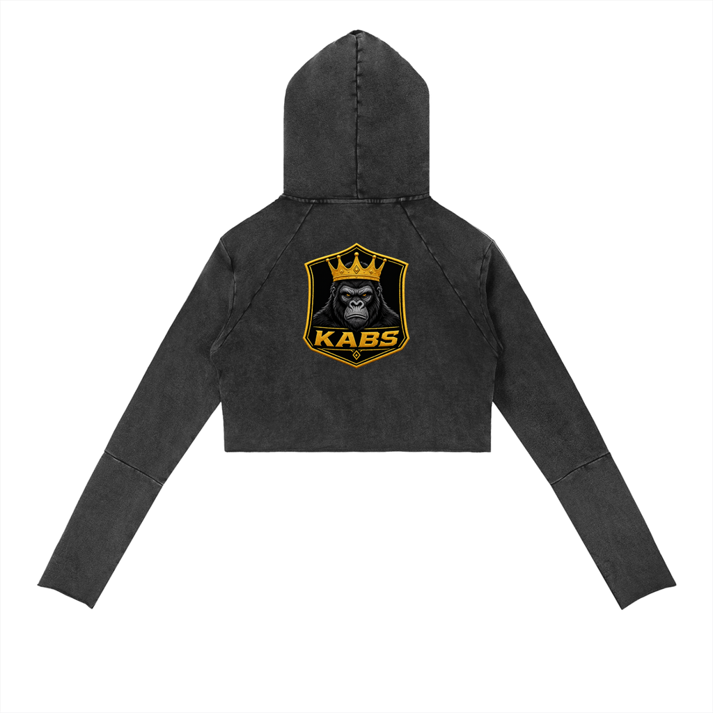 Vintage Washed Raw Edge Hoodie