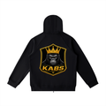 Heavyweight Raglan Sleeve Zip Hoodie